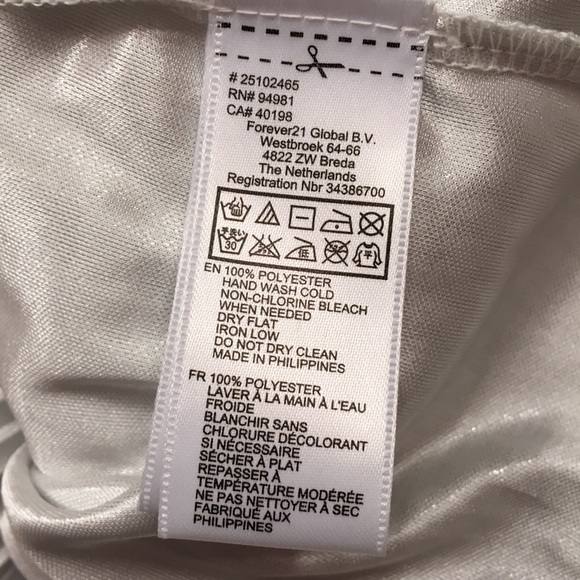 Sparkling Silver Forever 21 Tiered Top! - Picture 5 of 6